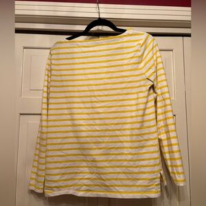 Vineyard Vines Yellow Striped Boatneck Shirt